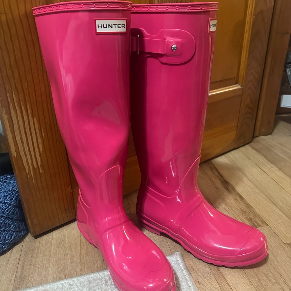 Hunter Pink Rain Boots